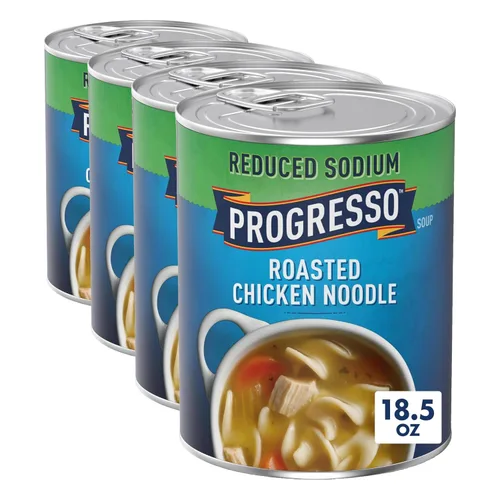 Vista 14 de Progresso Caldo de Maíz con Pollo, Sopa enlatada reducida en sodio, lata de 18.5 oz