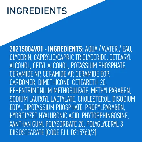 Vista 9 de CeraVe Loción hidratante diaria para piel seca, loción corporal y hidratante facial con ácido hialurónico y ceramidas, hidratante diario, sin
