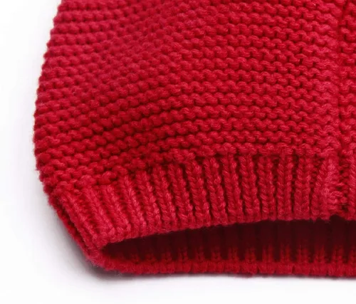 Vista 4 de LLmoway Gorro de punto para bebé, de algodón, suave, lindo, para otoño, invierno, para niños y niñas de 0 a 18 meses