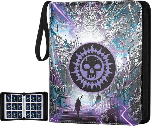 Vista 9 de GERMUN Carpeta de tarjetas coleccionables con 12 bolsillos, 720 bolsillos, carpeta de colección de tarjetas, carpeta de álbum de tarjetas para MTG