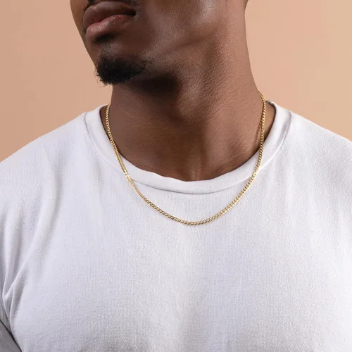Vista 3 de PORI JEWELERS 14K Yellow Gold 2.5MM, 3.5MM, 4MM, 5MM, 6.5MM CubanCurb Chain Necklace - Made In Italy