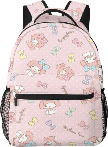 Vista 6 de UNIOND Mochila Kawaii para niñas de 17 pulgadas, mochila de estudiante impresa en 3D, linda mochila informal ligera de viaje, Mochila informal2