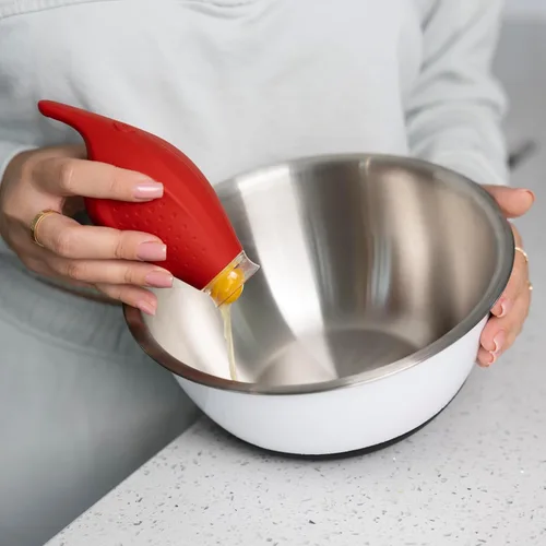 Vista 5 de Pund'it Gadget para hornear de la aspiradora de huevo, separador de yema de huevo de silicona