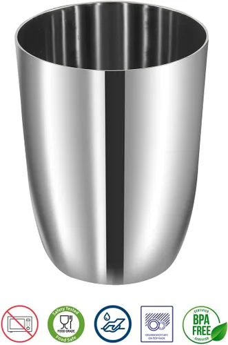 Vista 7 de Vinod Juego de 12 vasos de acero inoxidable de alta calidad, para cocina del hogar Set de 12