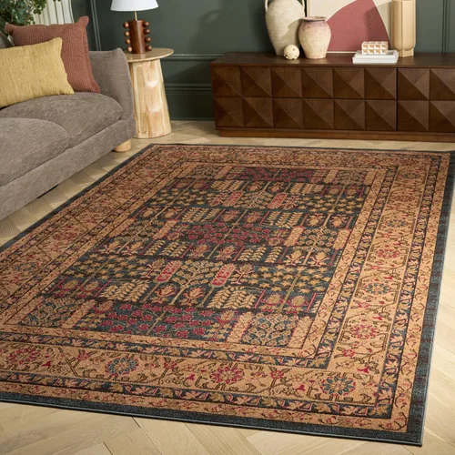 Vista 18 de SAFAVIEH Mahal Collection - Alfombra decorativa, 2.2 x 4 pies, azul marino y natural, diseño oriental tradicional, no desprende pelusa y de fácil