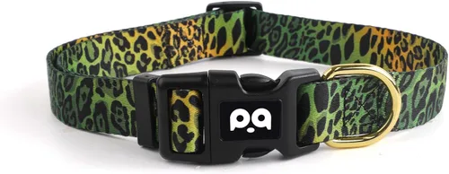 Vista 25 de Collar de perro suave ajustable: estampado de flores rosadas, multicolor, lindos patrones para mascotas, talla XS, pequeña, mediana y grande