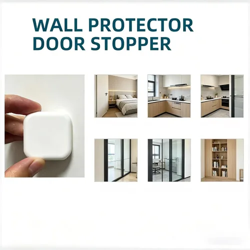 Vista 4 de Protector de Pared Pequeño para Puertas, Parachoques de Puerta de Silicona, Protector de Pared Autoadhesivo, Silenciador de Puertas, Protector