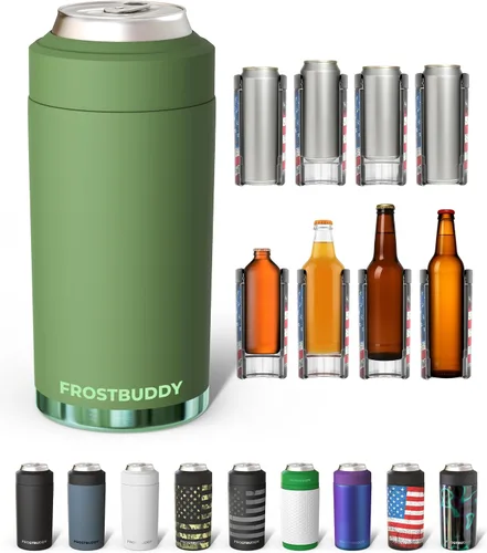 Vista 9 de Frost Buddy Enfriador de latas universal, aislante de latas de acero Blanco (Allwhite)