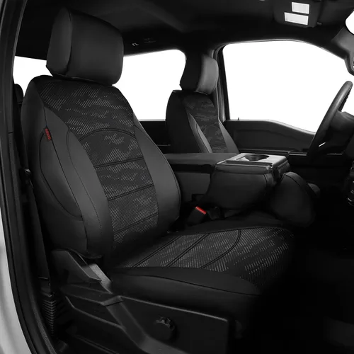 Vista 12 de EKR Fundas de asiento F150 personalizadas para Ford F-150 STX 2024-2026 y F150 XL/XLT 2021-2026 y Lariat 2021-2022 juego completo