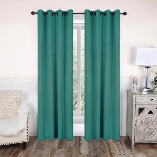 Vista 28 de Superior Cortinas opacas, oscurecimiento de habitación, dormitorio, sala de estar, bloqueo solar, térmico, clásico moderno con bolsillos para barra