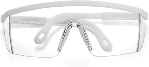 Vista 2 de Gafas de protección Niebla Prueba de arañazos Gafas de protección de lente transparente (blanco)