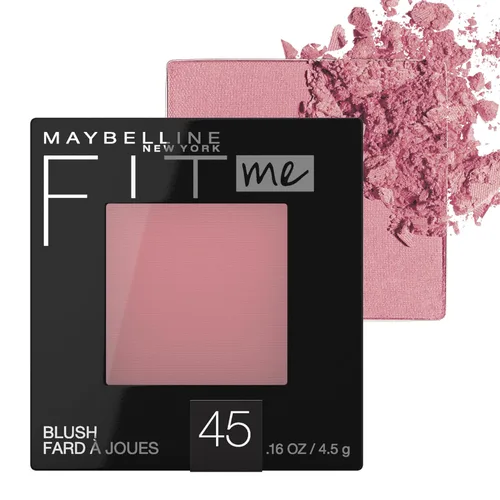 Vista 17 de Maybelline Fit Me Blush, Ligero, Suave, Mezclable, Maquillaje de Color de Larga Duración que Realza el Rostro Todo el Día, Buff, 1 Unidad