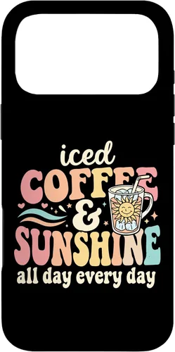 Vista 22 de Iced Coffee and Sunshine Funny Summer Case for iPhone 17