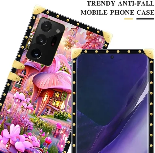 Vista 2 de Funda para Samsung Galaxy Note 20 Ultra, funda cuadrada protectora de TPU suave a prueba de golpes, Galaxy Note 20 Ultra (6.9 pulgadas)