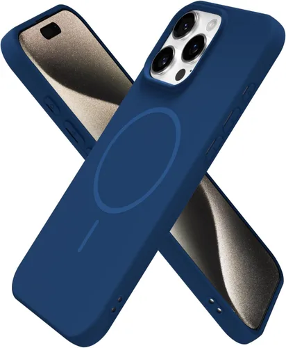 Vista 101 de Oakxco Funda de Silicona Mag Safe para iPhone 12 Pro Max, Funda Magnética Delgada y Fina Compatible con Carga Inalámbrica MagSafe, Bonita Funda