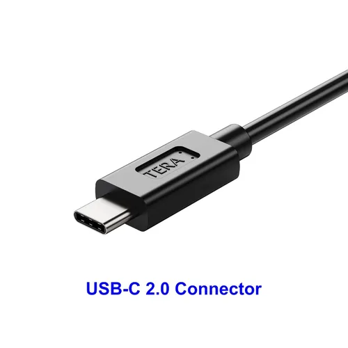 Vista 2 de Tera Grand - Cable adaptador USB C a RS232 Serial DB9 con tuercas hexagonales y chipset FTDI, compatible con Windows 11, 10, 8, 7, Vista, XP, 2000