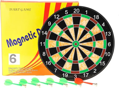 Vista 7 de PowerTRC Juego de mesa de dardos magnéticos, juguete de dardos magnéticos para niños, actividades de juego en interiores y exteriores, regalo