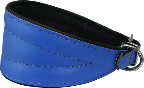 Vista 7 de Dogs My Love Collar de perro cónico acolchado extra ancho de cuero real (cuello de 11 a 13 pulgadas; 2 pulgadas de ancho, blanco)