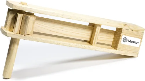 Vista 2 de (2 unidades) - Grogger de madera hecho a mano, trinquete de matraca de 15 pulgadas para deportes ruidosos