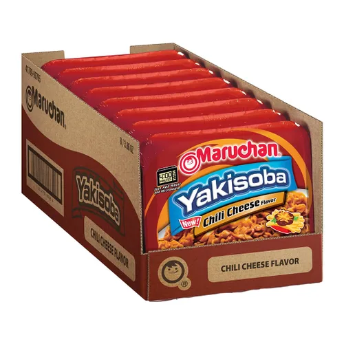 Vista 15 de Maruchan Yakisoba - Sabor a queso cheddar, 3.96 onzas, paquete de 8, (4178990766)