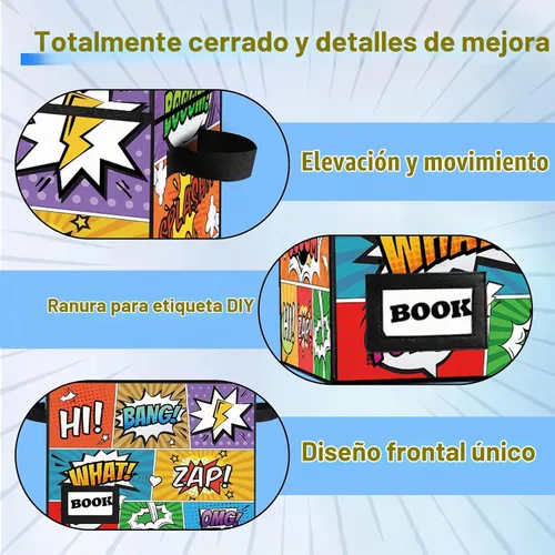 Vista 5 de Caja de Almacenamiento de Cómics, 15.8" X 7.8" X 11.8", Resistente Plegable Contiene 160-180 Cómics Contenedor Organizador Estante