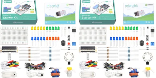 Vista 7 de ELECFREAKS Microbit Starter Kit 24 accesorios Micro:bit Basic Coding Electronics Kit Kit de aprendizaje Microbit Makecode con manual de orientación