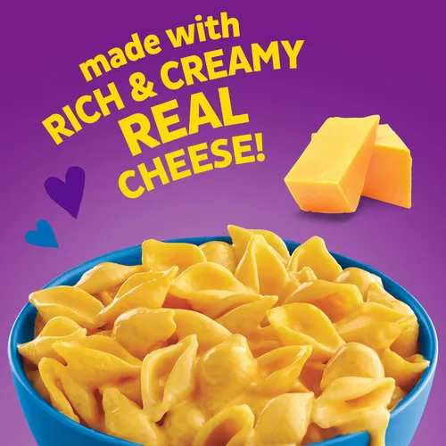 Vista 3 de Annie's Macarrones y queso de lujo con pasta orgánica, queso cheddar real clásico y conchas, 11.3 onzas (paquete de 12)