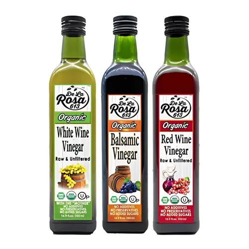 Vista 6 de De La Rosa - Vinagre balsámico orgánico y aceite de oliva virgen extra orgánico, 100% puro, vegano, kosher, sin OMG y sin gluten, ideal