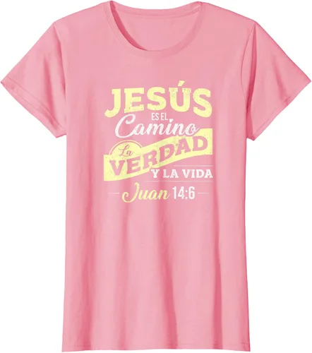 Vista 11 de Camisas de la Biblia de Jesus para los Cristianos Camiseta Española Negro