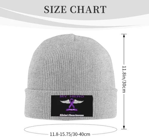 Vista 3 de Beanie Hat Unisex Stretchy Hat Soft Warmth Knit Hat Cap for Men & Women