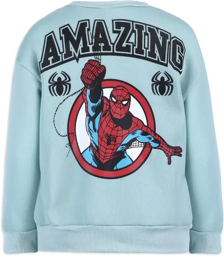 Vista 5 de Marvel Spider-Man - Conjunto de sudadera y pantalones para niños pequeños y grandes - Verde