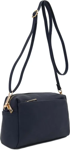 Vista 53 de FashionPuzzle Triple Zip Small Crossbody Bag