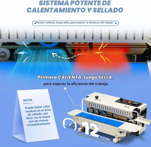 Vista 5 de Máquina comercial del sellador de calor, máquina continua del lacre