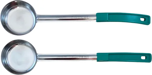 Vista 20 de Cuchara de acero inoxidable sólido de 1 onza para medir y servir; cucharas de grado comercial (paquete de 2) Commercial-Grade Spoodle for