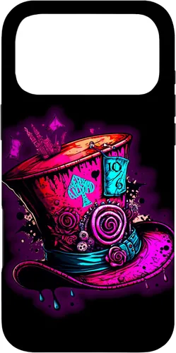 Vista 21 de Funda para iPhone 11 Pro Max We're All Mad Here Pink Steampunk Alicia en el país de las maravillas