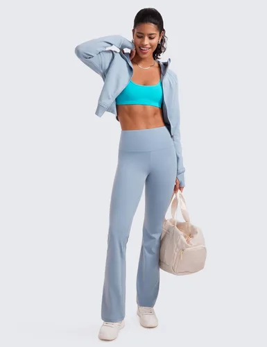 Vista 24 de CRZ YOGA Butterluxe - Mini brasier para mujer, cuello redondo, de bajo impacto, inalámbrico, deportivo, yoga, acolchado, para entrenamiento