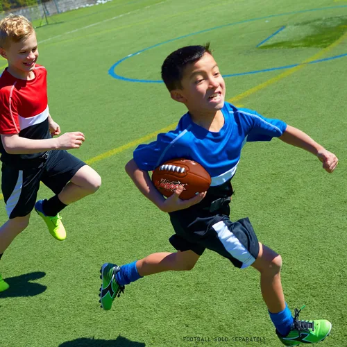 Vista 6 de Franklin Sports Flag Football Set - 8 Player Youth Flag Football Belts - Adjustable Belts + Field Marker Included - 4 v 4 Set