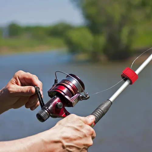 Vista 3 de Accesorios de pesca, 10 unidades, cañas de pescar, cinturón elástico para caña de pescar, correas de caña de pescar para caña de mosca, caña