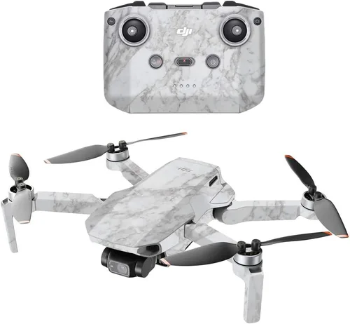 Vista 13 de MightySkins - Compatible con DJI Mini 2 Dron portátil – Mármol ámbar Funda protectora de vinilo duradera y única Fácil de aplicar, quitar