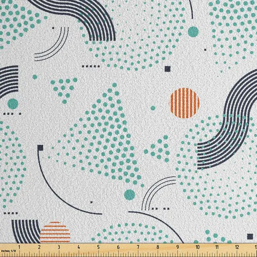 Vista 27 de Ambesonne The Yard, tela de gamuza sintética tradicional americana por The Yard, Garden Feel Moths Bellotas Hojas Magic Forest Concept Art