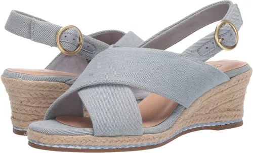 Vista 7 de Bella Vita Sandalias de cuña alpargata para mujer