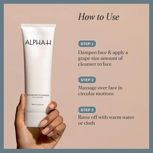 Vista 4 de Alpha-H Limpiador equilibrante con aloe vera