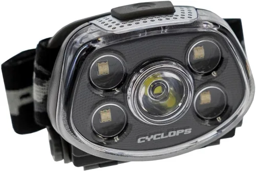 Vista 4 de Cyclops Force XP - Linterna frontal táctica duradera, ligera, compacta, IPX6, resistente al agua, ajustable, 5 modos de luz, brillante, 3 LED