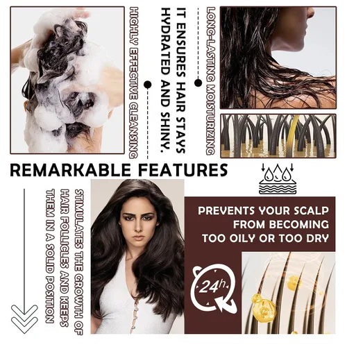 Vista 5 de 3 barras de champú para oscurecer el cabello, barra de champú oscuro para cabello gris, jabón de champú para hombres y mujeres