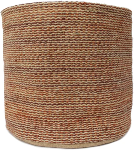 Vista 8 de Cesta de Maceta de Yute Resistente, Cesta Tejida Moderna, Maceta para Flores, Maceteros de Interior para Suelo, Cesta Organizadora de Almacenamiento