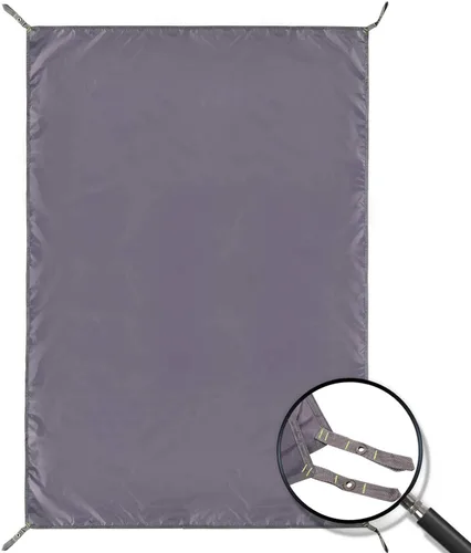 Vista 14 de REDCAMP Lona impermeable para acampar, gris/verde 4 en 1 multifuncional tienda de campaña para acampar, senderismo, mochileros