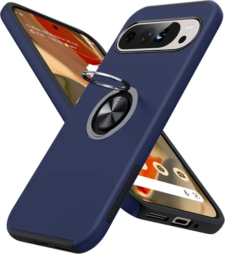 Vista 48 de JAME for Google Pixel 7 Pro Case, Ring Stand Shockproof Slim Phone Case Verde alpino