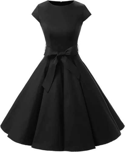 Vista 62 de Dressystar - Vestidos clásicos de fiesta con mangas casquillo, estilo Rockabilly y retro de la década de 1950