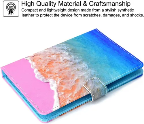 Vista 6 de NewShine - Funda universal para tablet de 7.9 a 8.5 pulgadas, funda de piel sintética para iPad mini 1/2/3/4, Galaxy Tab 3/4/Note 8.0, Amazon Kindle