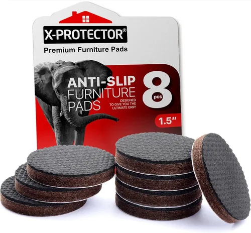 Vista 7 de Almohadillas Antideslizantes para Muebles X-PROTECTOR 48 PIEZAS - 32 piezas Redondas de 1" + 16 piezas Cuadradas de 2" Agarraderas para Muebles!